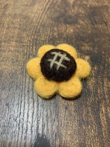 羊毛フェルトでヘアゴムを作ろう スイカ ひまわり はじめての羊毛フェルト