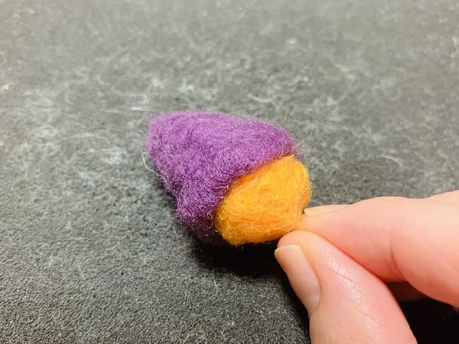 羊毛フェルトの焼き芋の作り方